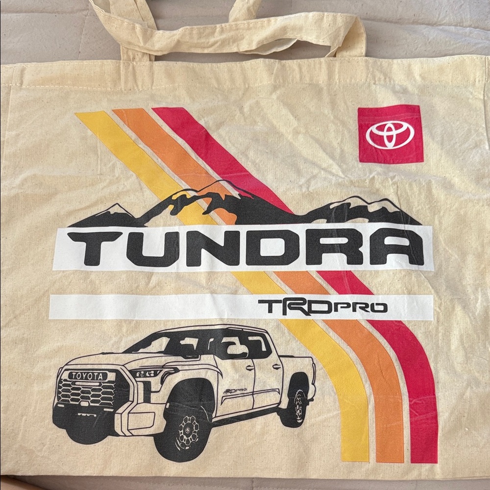 Toyota Tundra Beige Tote Bag